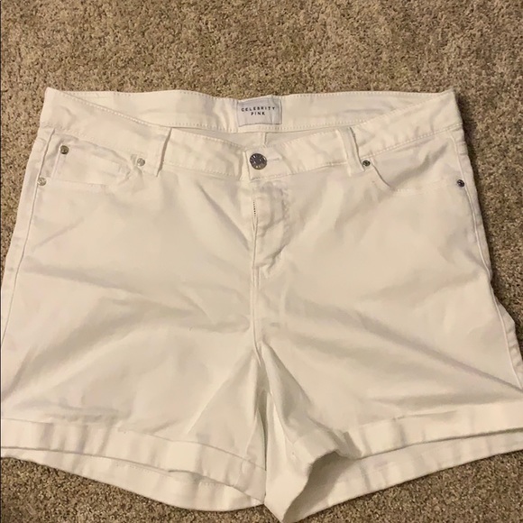 Celebrity Pink Pants - Like new! Only worn once! White jean short Celebrity Pink Pants - Like new! Only worn once! White jean short